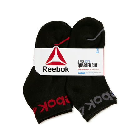 Reebok Womens Socks 6 Pack Athletic Quarter-Crew Socks